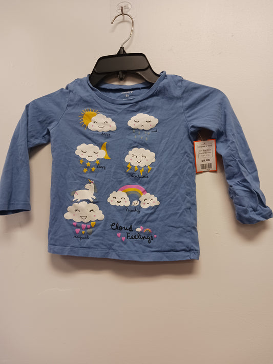 Blue Clouds Carters Longsleeve Shirt, 4T G
