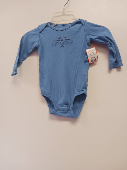 Blue Carters Longsleeve Onesie, 18M B