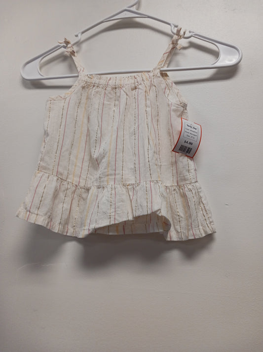 White/Pink baby bgosh Tank Top, 2T G