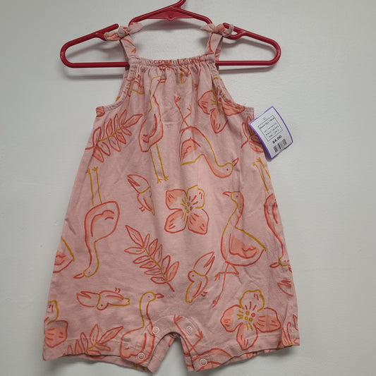 Pink Flamingo Carters Short One Piece, 12M G