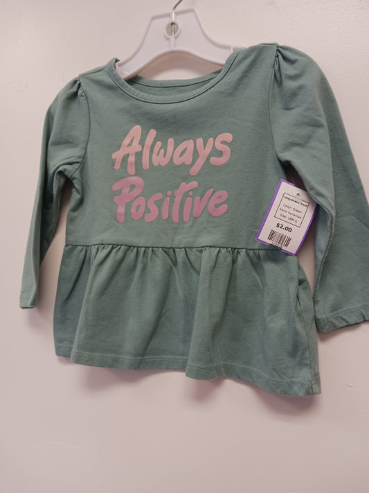 Green Garnaimals Longsleeve Shirt, 18M G