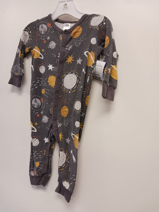 Grey Space Modern Moments Pant One Piece, 12M B