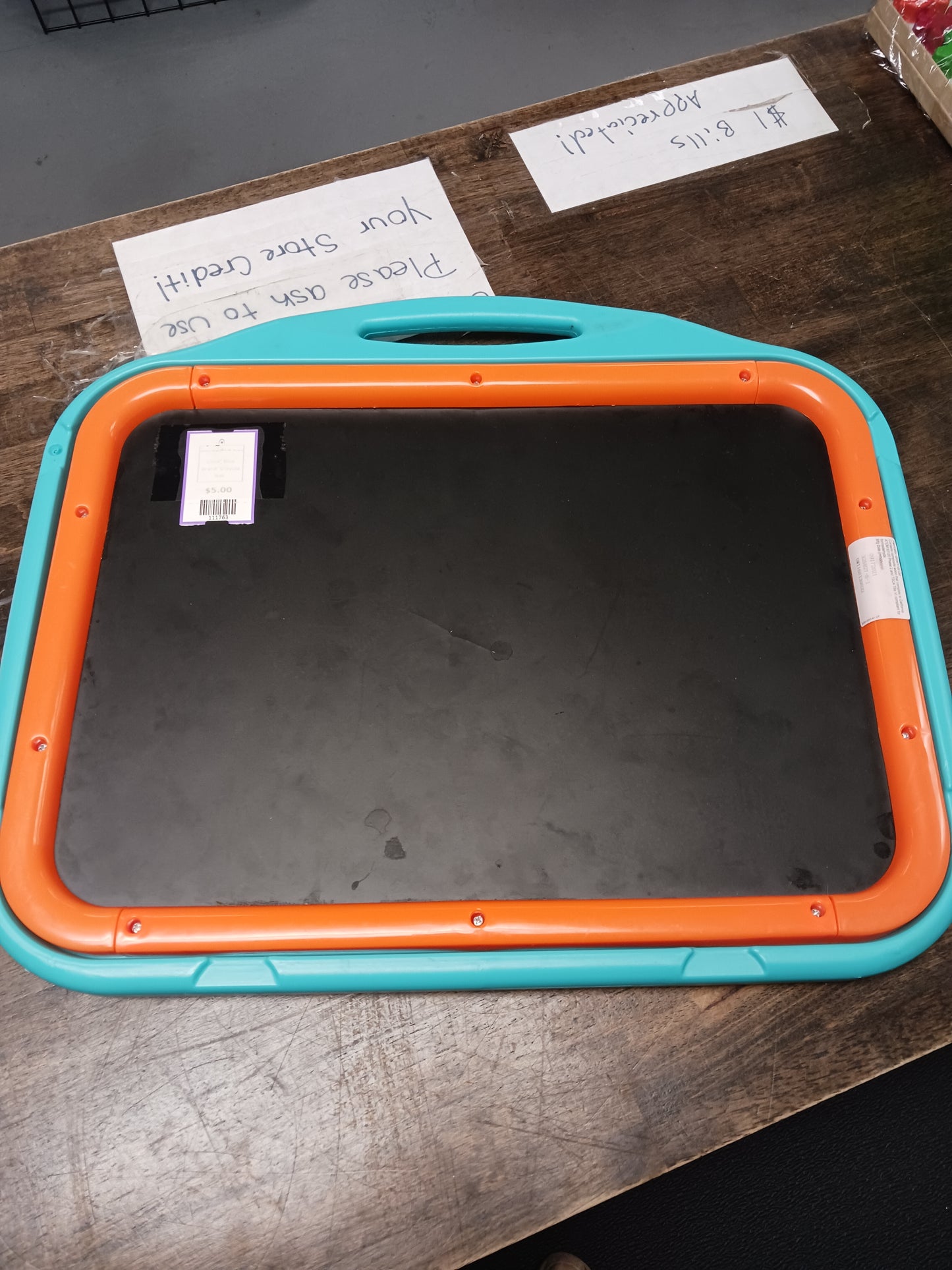 Blue Crayola White Board/Chalk Board