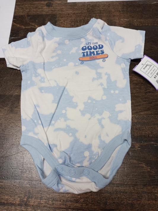Blue/White Garanimals Onesie, NB B