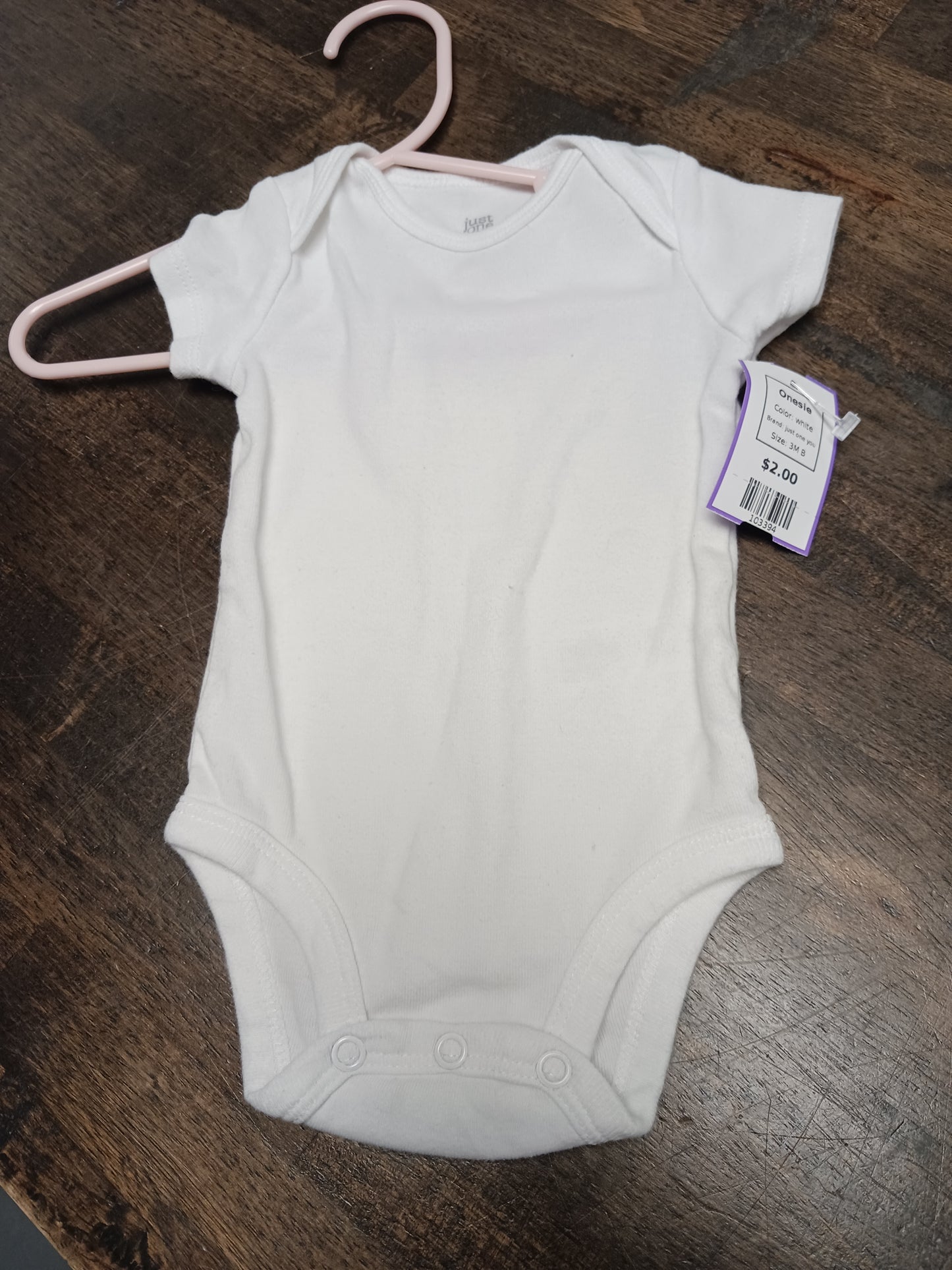 white just one you Onesie, 3M B