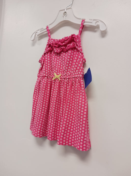 Pink/White Flower Carters Dress, 9M G