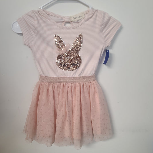 Pink/White Bunny Btween Dress, 6 G