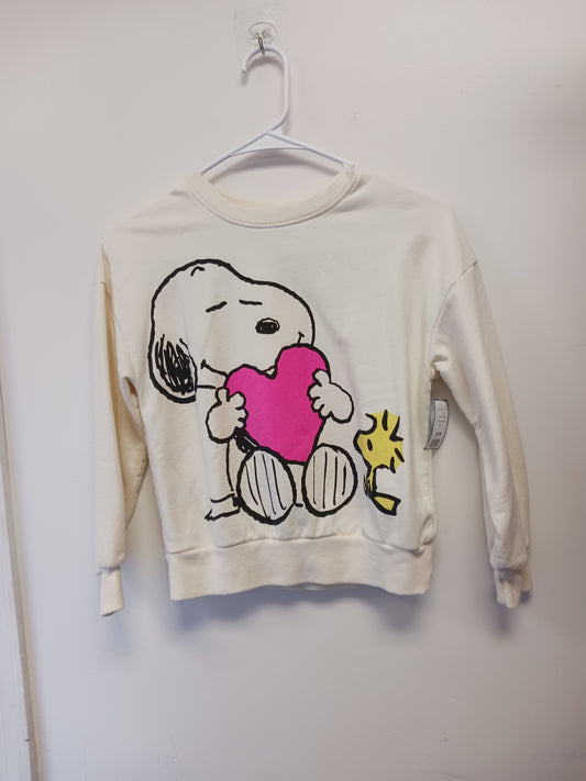 beige Peanuts Snoopy Sweatshirt  7/8, 7 G