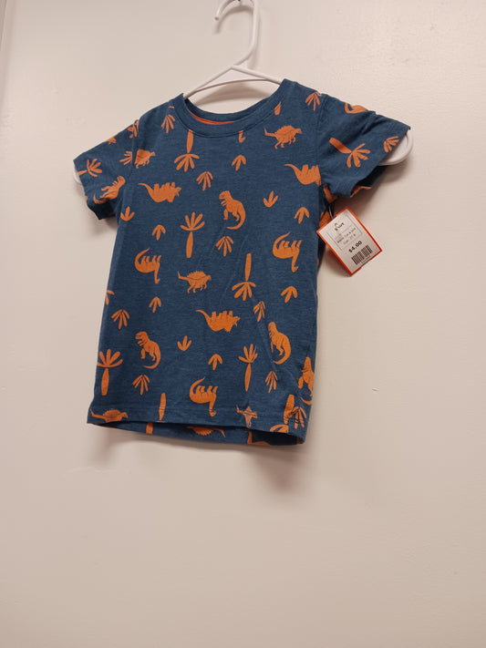 Blue/Orange Dino Cat & Jack Shirt, 2T B