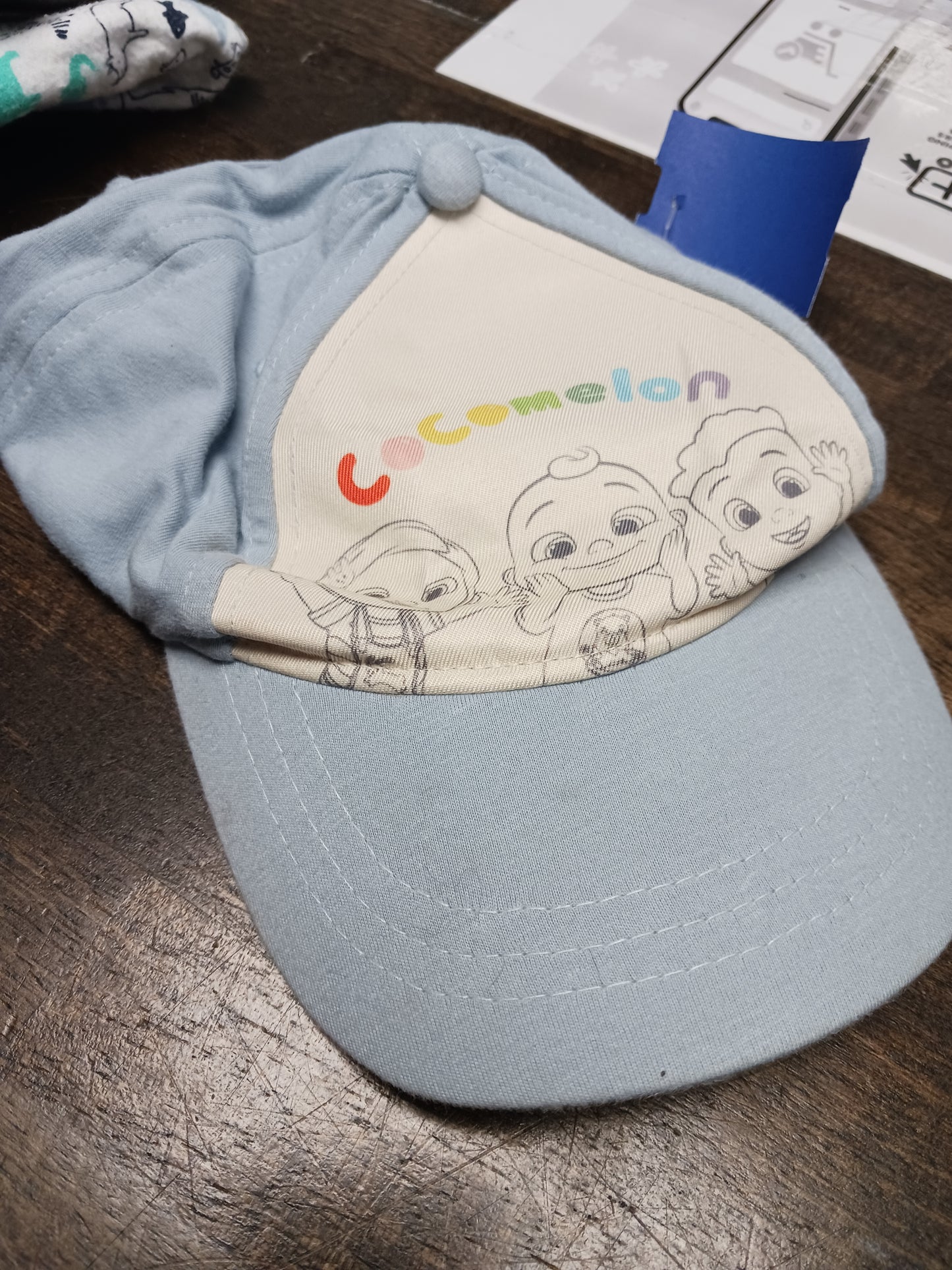 blue  Coco Melon Hat