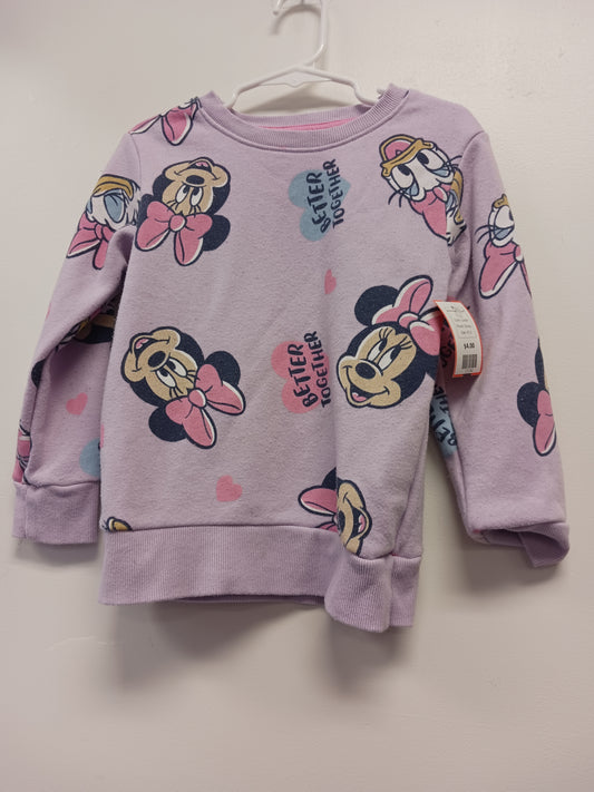 purple Disney Minnie Mouse Sweat Shirt, 4T G