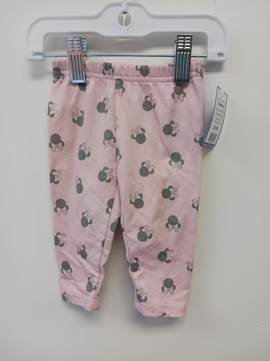 Pink/Grey Minnie Leggings, 3M G