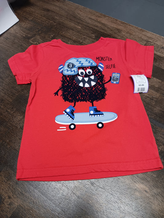 Orange Monster Kids Headquarters Shirt, 2T B