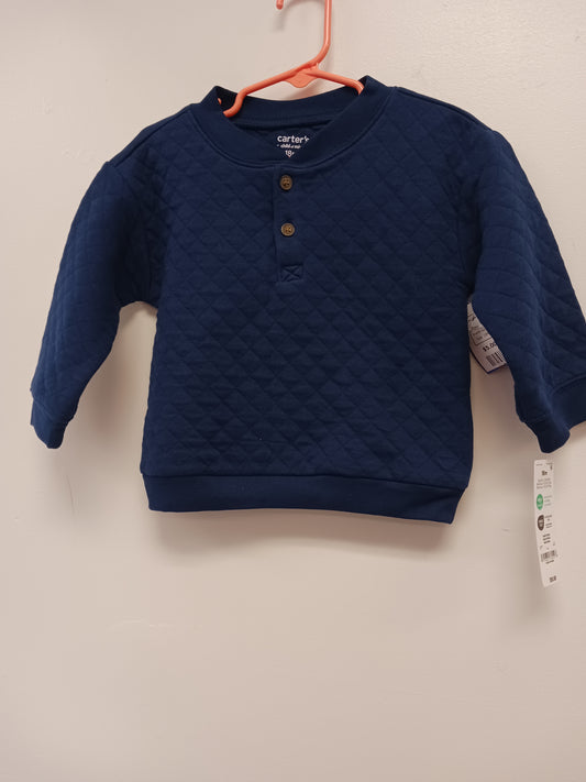 Navy Carters Longsleeve Shirt, 18M B