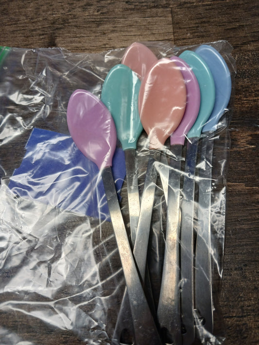 Metal/Colorful Munchkin Bag Of Spoons(7)