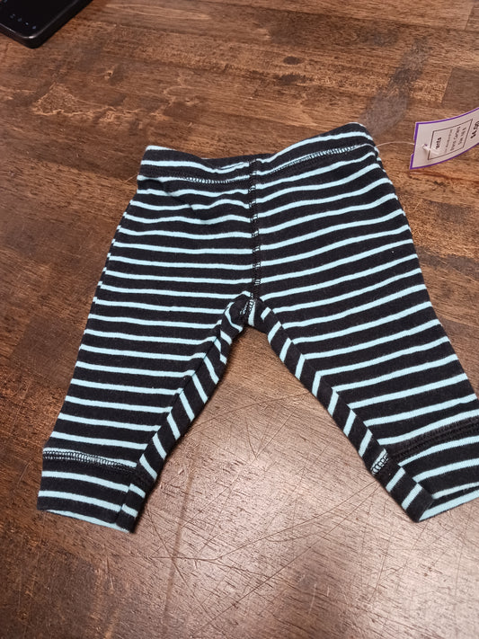 Black/Blue Striped Carters Pants, NB B