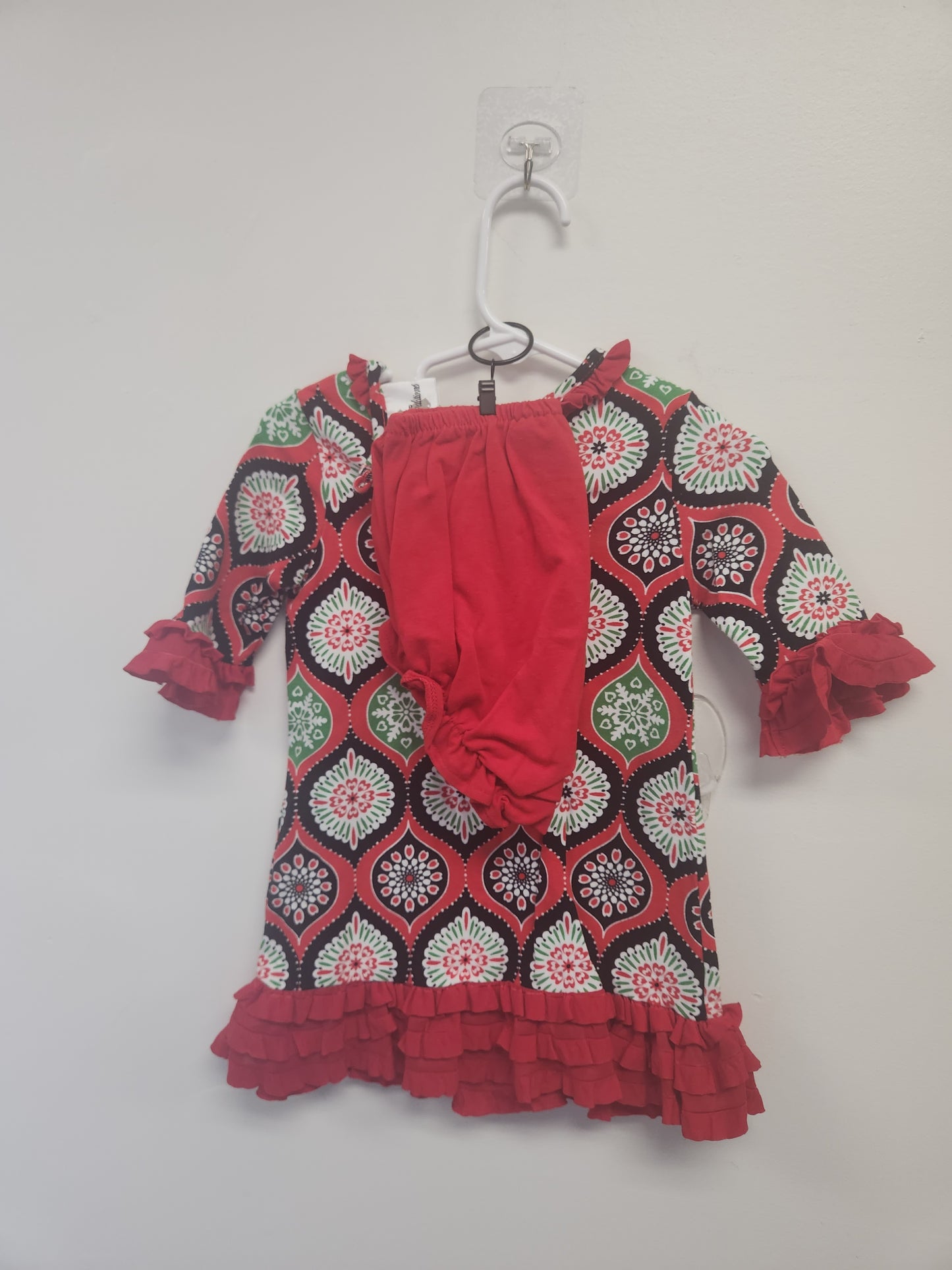 Red/Black/Green Rare Editions Dres, 12M G