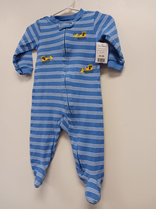 Blue Striped just one you Dozer Sleeper, 6M B
