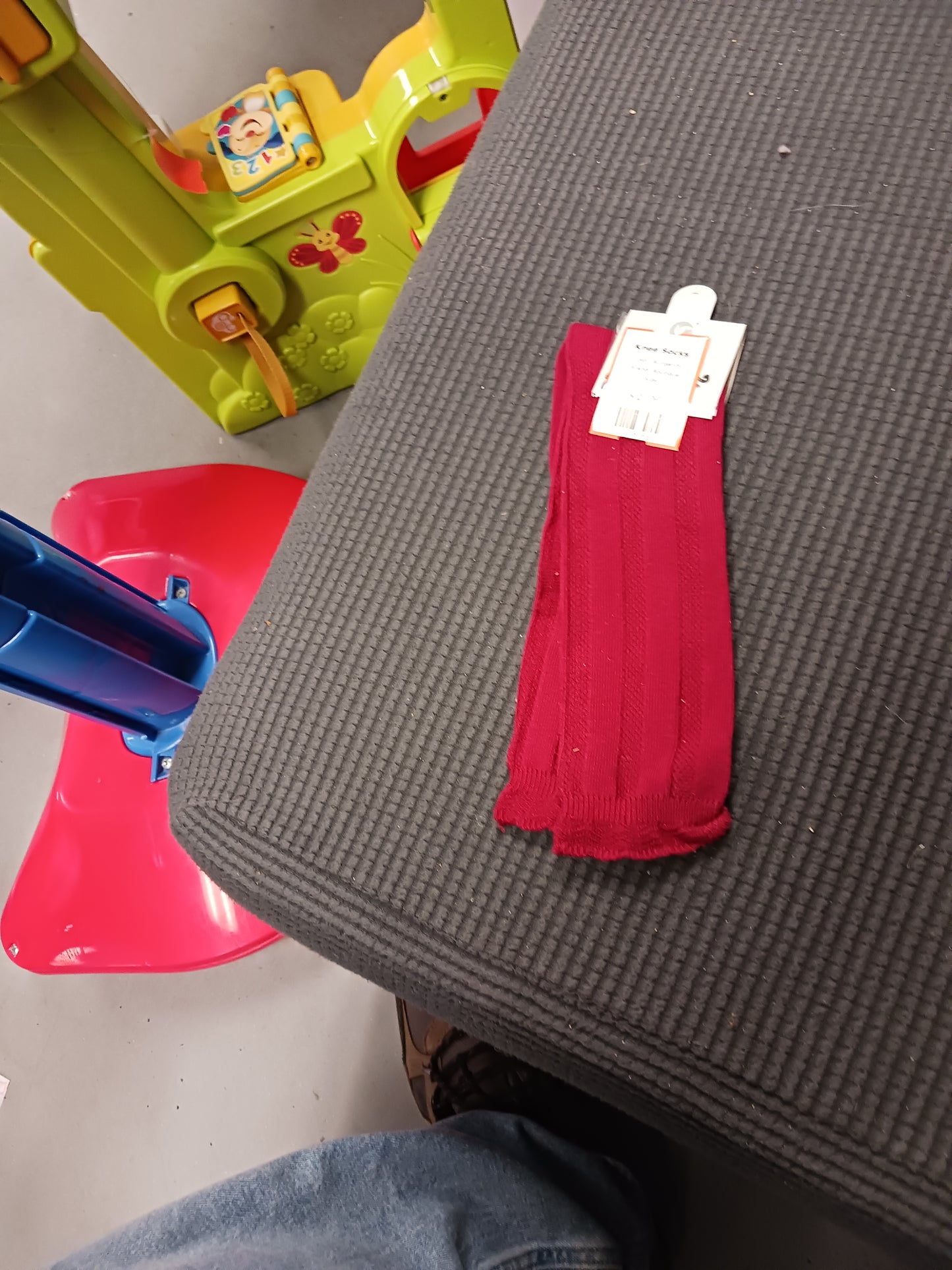 Burgandy Boutique Knee Socks