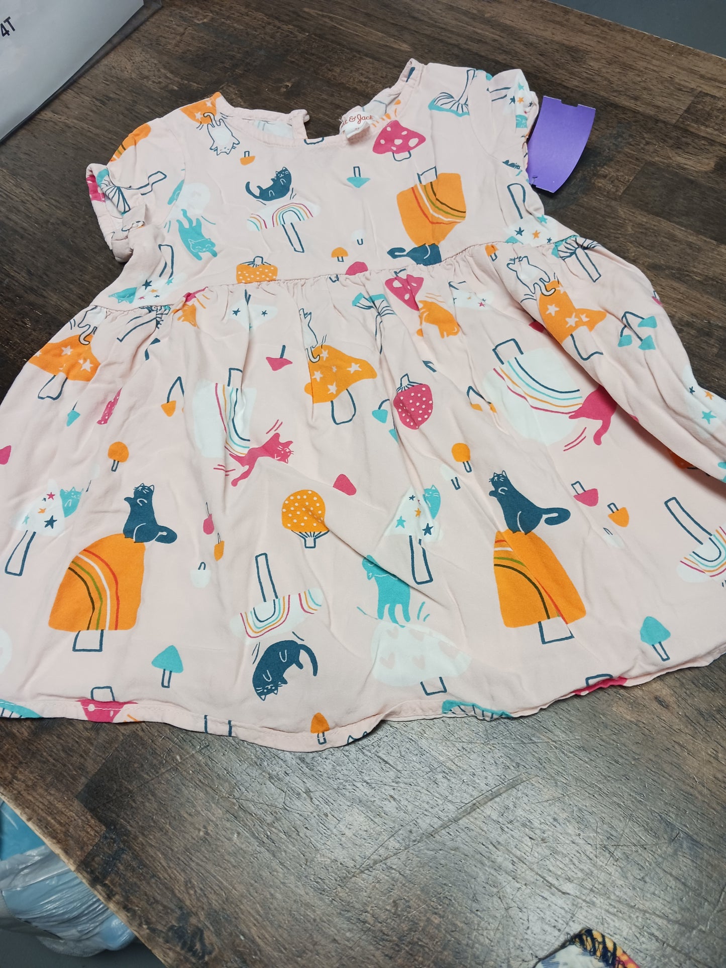 pink Cat & Jack Cat Dress, 4T G