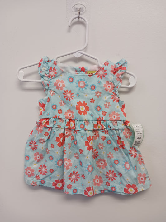 Blue/Pink Flower Penelope Mack Dress, 12M G