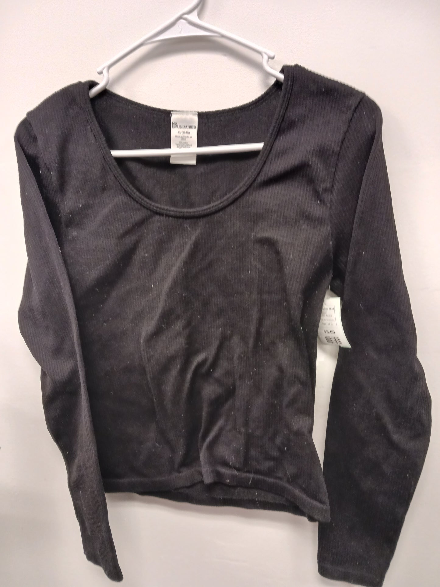 Black No Boundries Longsleeve Shirt, 16 G