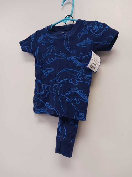 Navy/Blue Dino Carters Pjs, 18M B