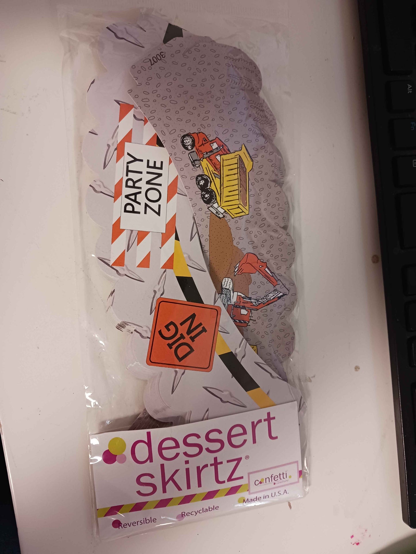Dessert Skirtz Construction Cupcake Wraps