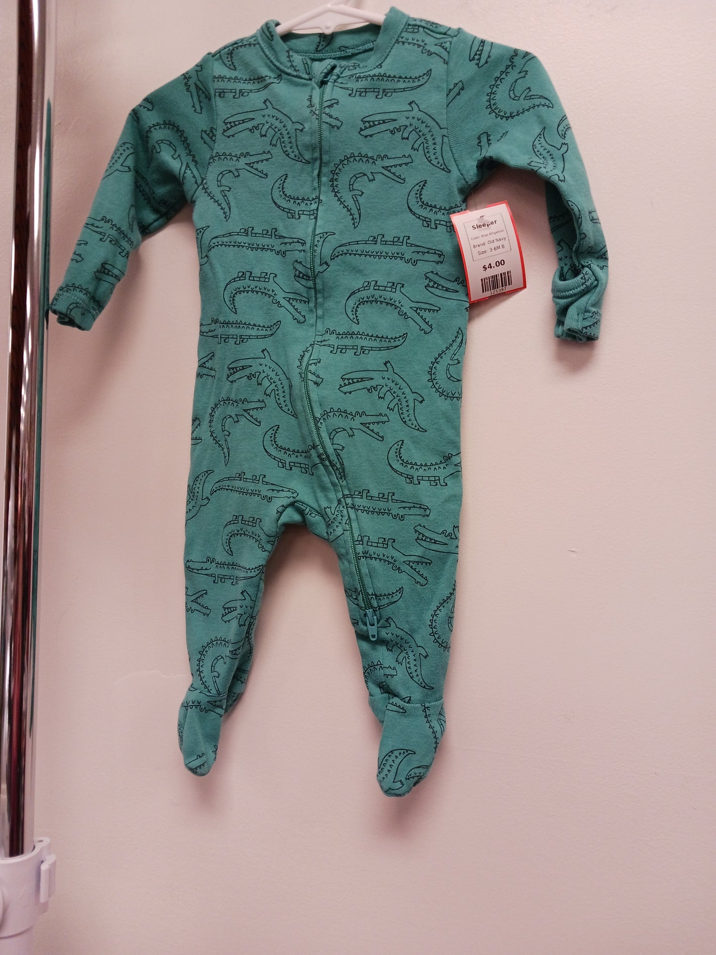Blue Alligatore Old Navy Sleeper, 3-6M B