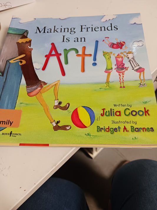 Making friends is an art book