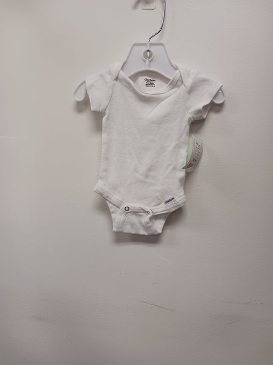 White Gerber Onesie, NB B