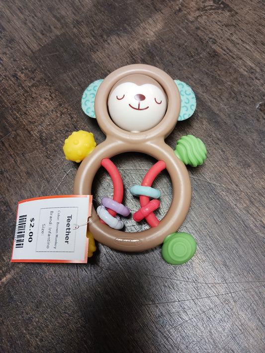 Brown Monkey Infantino Teether