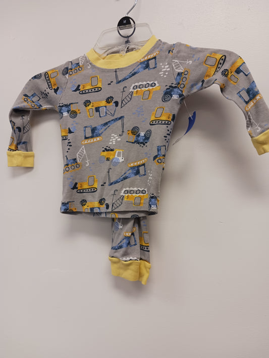 grey/yellow Wonder Nation 2 Piece construction PJS, 2T B