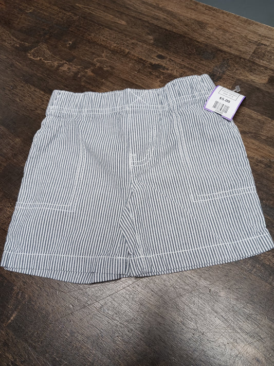 Blue/White Striped Carters Shorts, 2T B