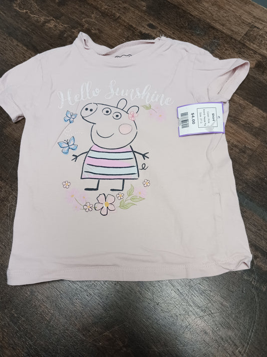 Pink Peppa Pig Shirt, 2T G