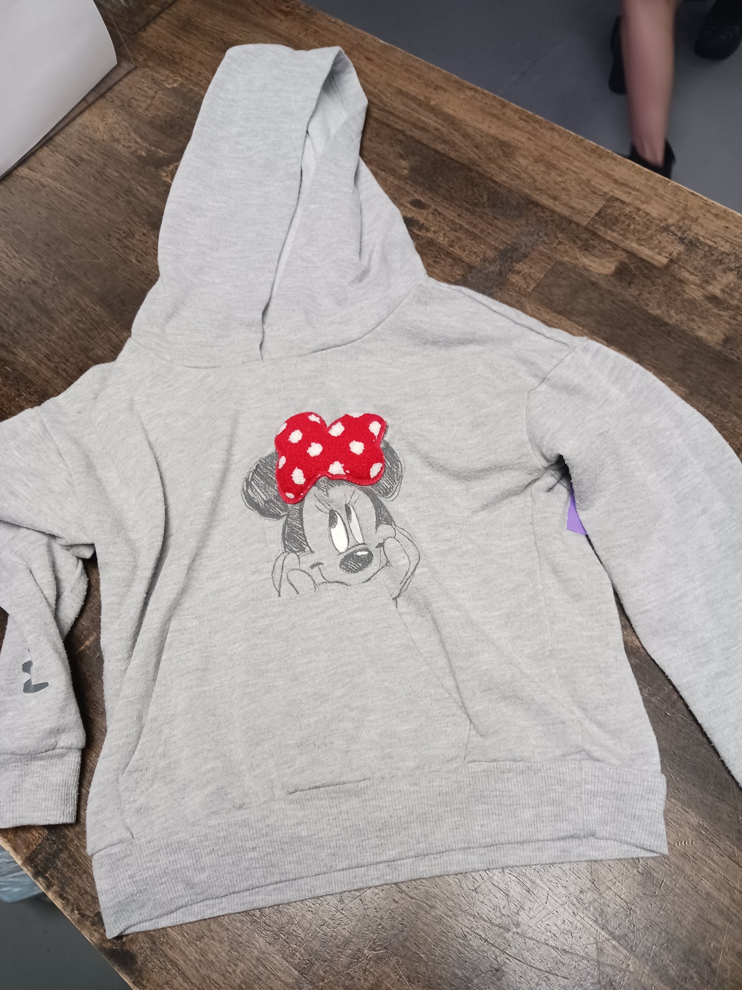 Grey Minnie Mouse Hoodie, 6 G