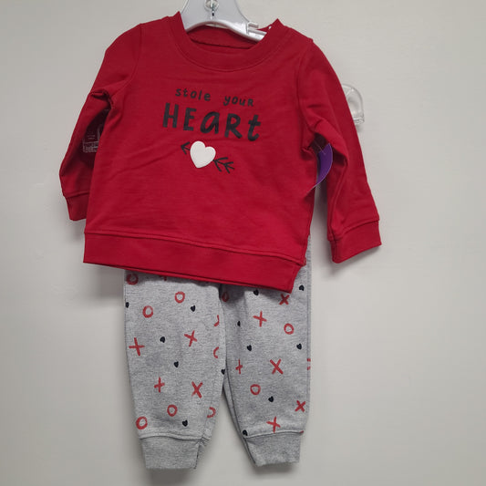 Red/Grey Carters Outfit, 12M B