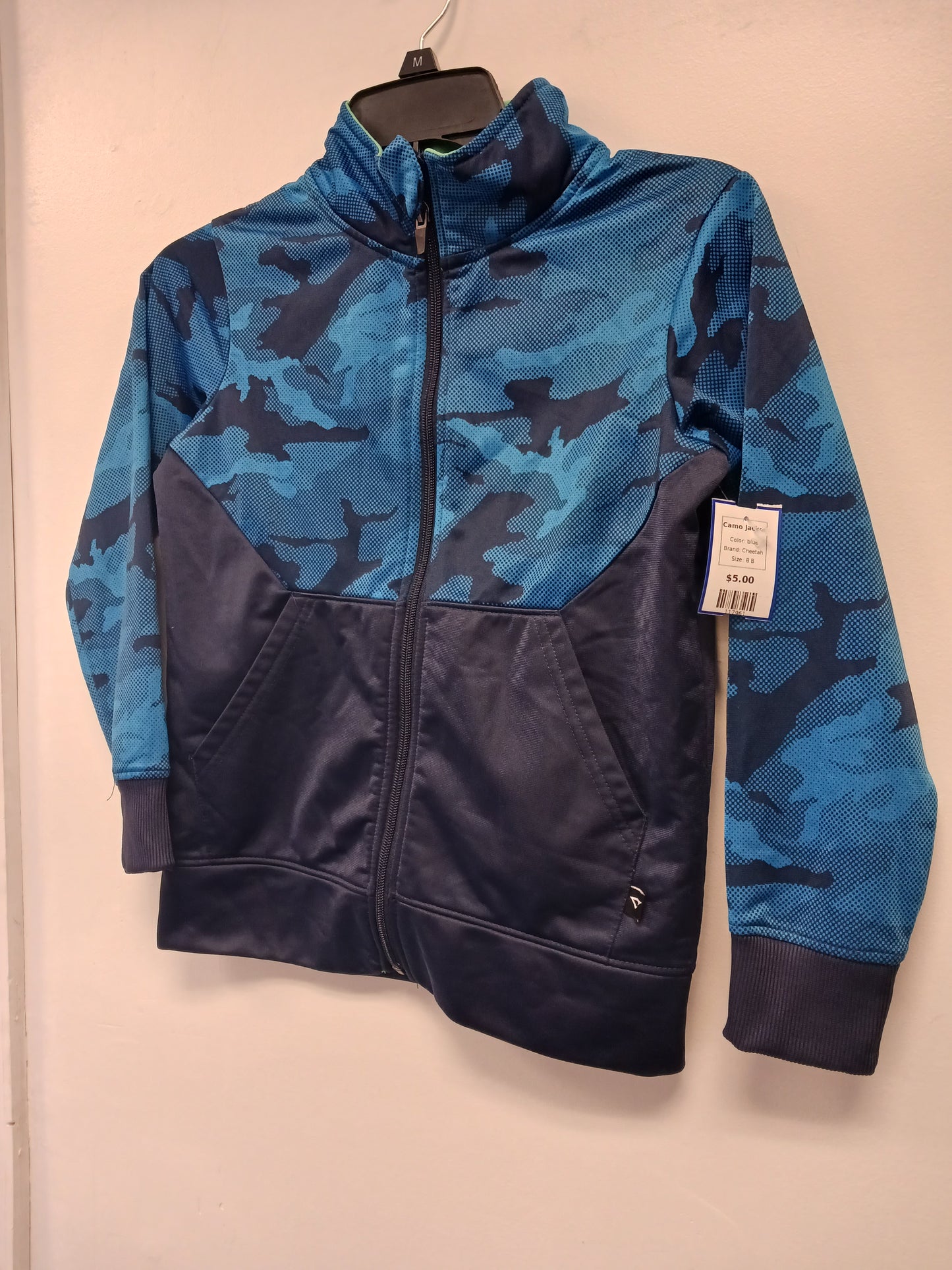 blue Cheetah Camo Jacket, 8 B