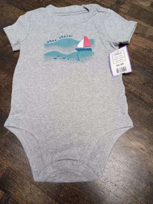 Grey Carters Onesie, 6M B