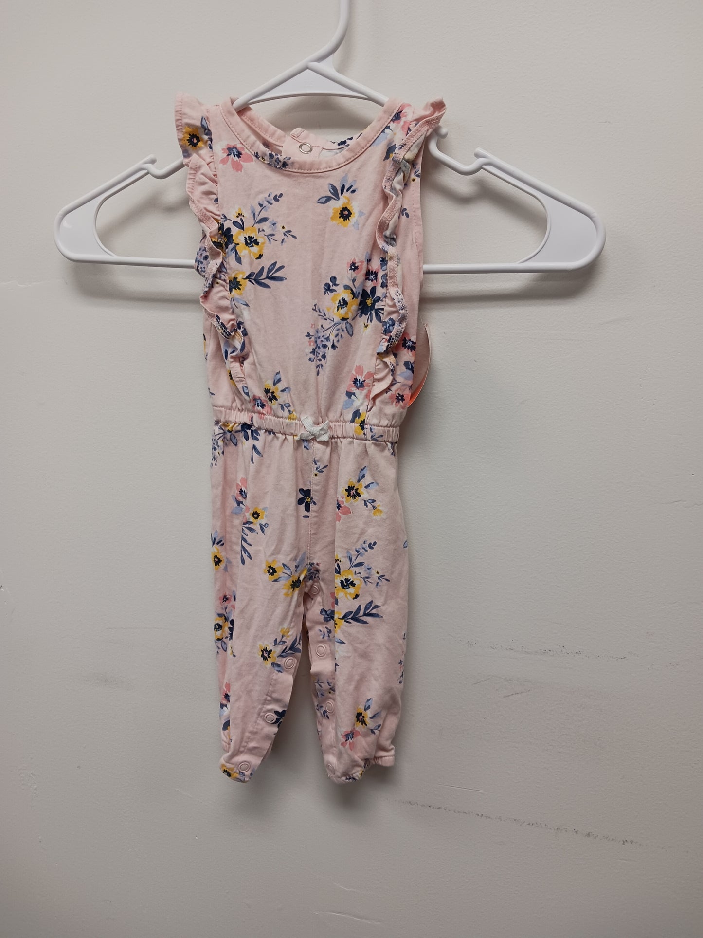 Pink Carters Flower One Piece Outfit, 6M G