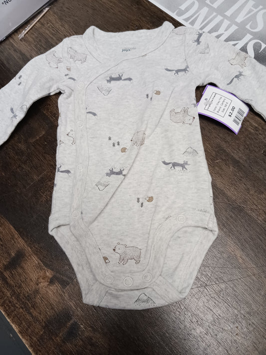 Grey Fox Carters Longsleeve Onesie, NB B