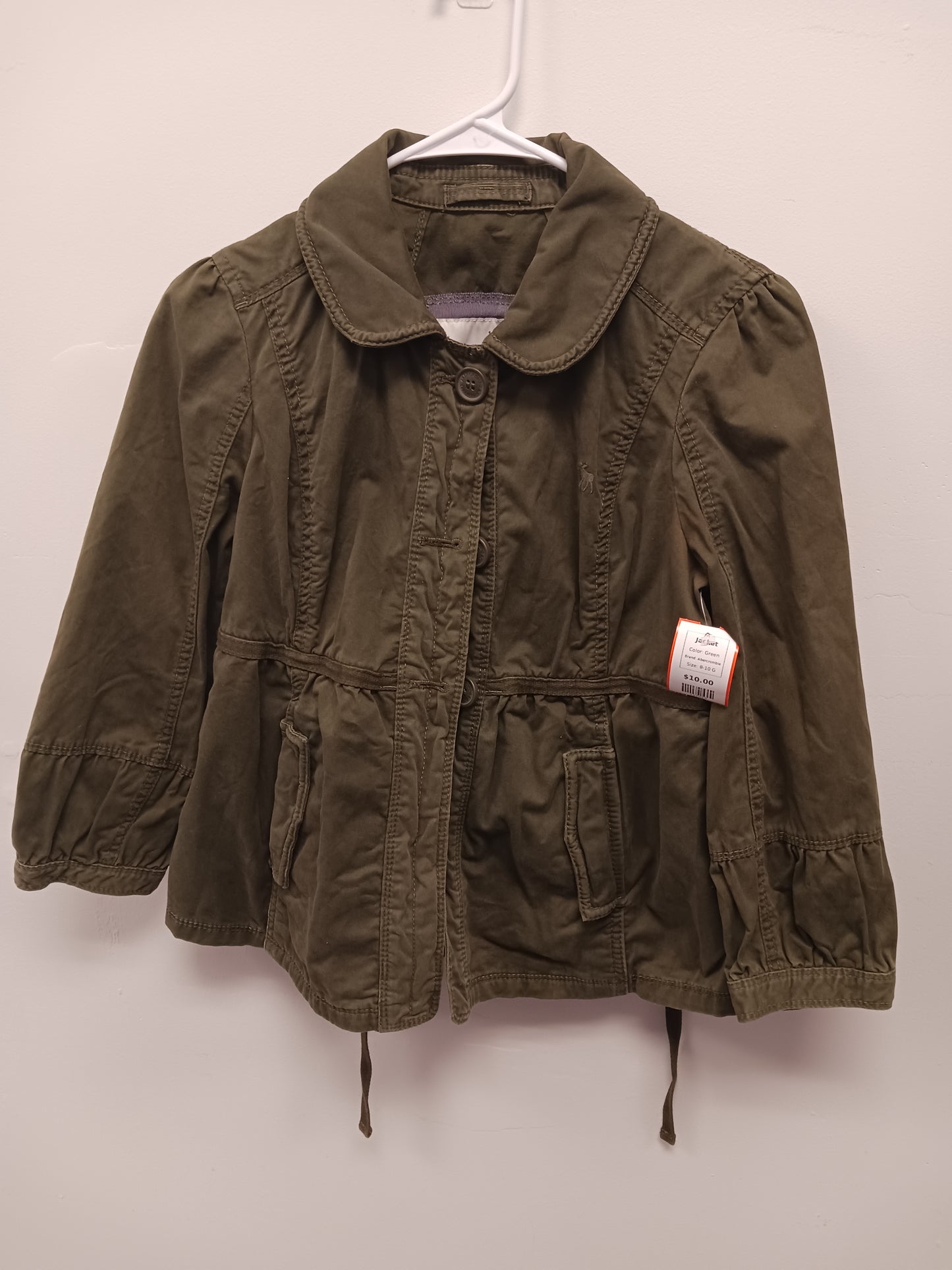 Green Abercrombie Jacket, 8-10 G
