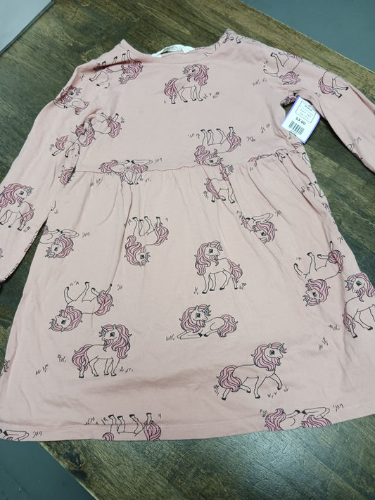 Pink Unicorn H&M Dress, 5T G