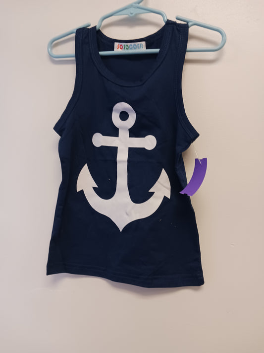 Navy/White Anchor Boutique Dress, 12M G
