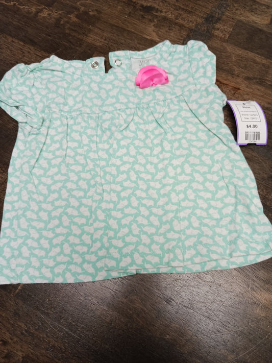 Blue/White Elephant Carters Shirt, 12M G