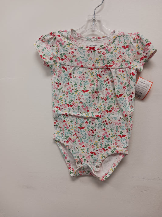 white/red Carters Flower Onesie, 18M G