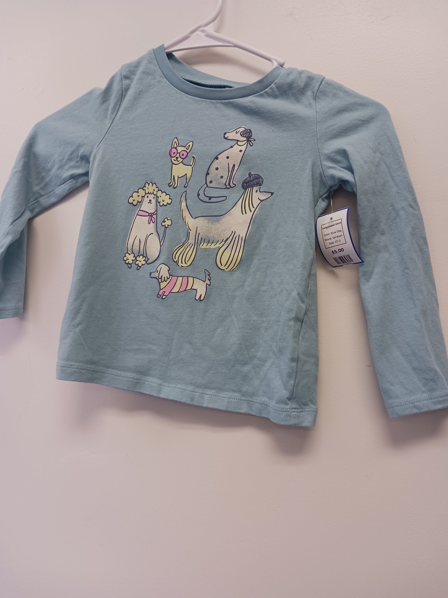 Blue Dog OshKosh Longsleeve Shirt, 4T G