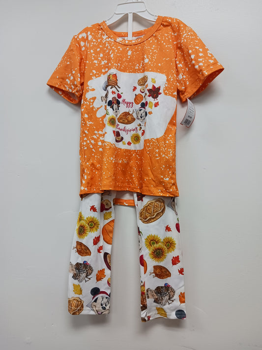 orange Boutique 2 Piece Mickey/Minnie Thanksgiving, 3T G