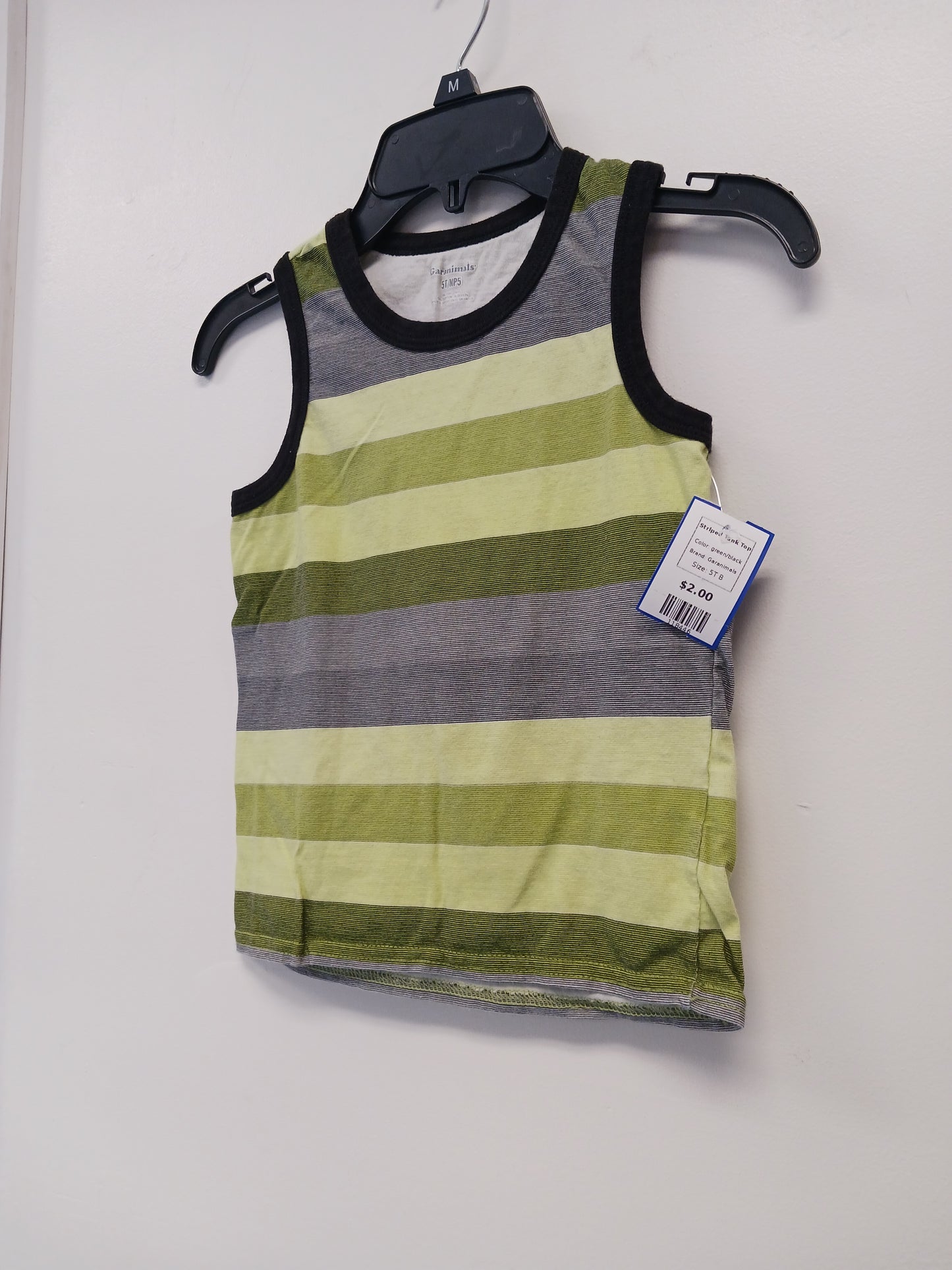 green/black Garanimals Striped Tank Top, 5T B