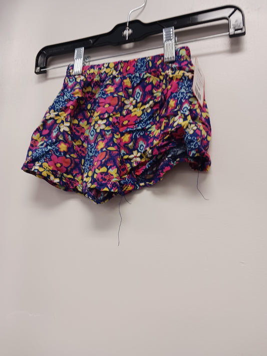 Navy/Pink/Yellow Flower Swiggles Shorts, 12M G